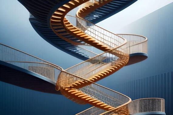 double helix stairs